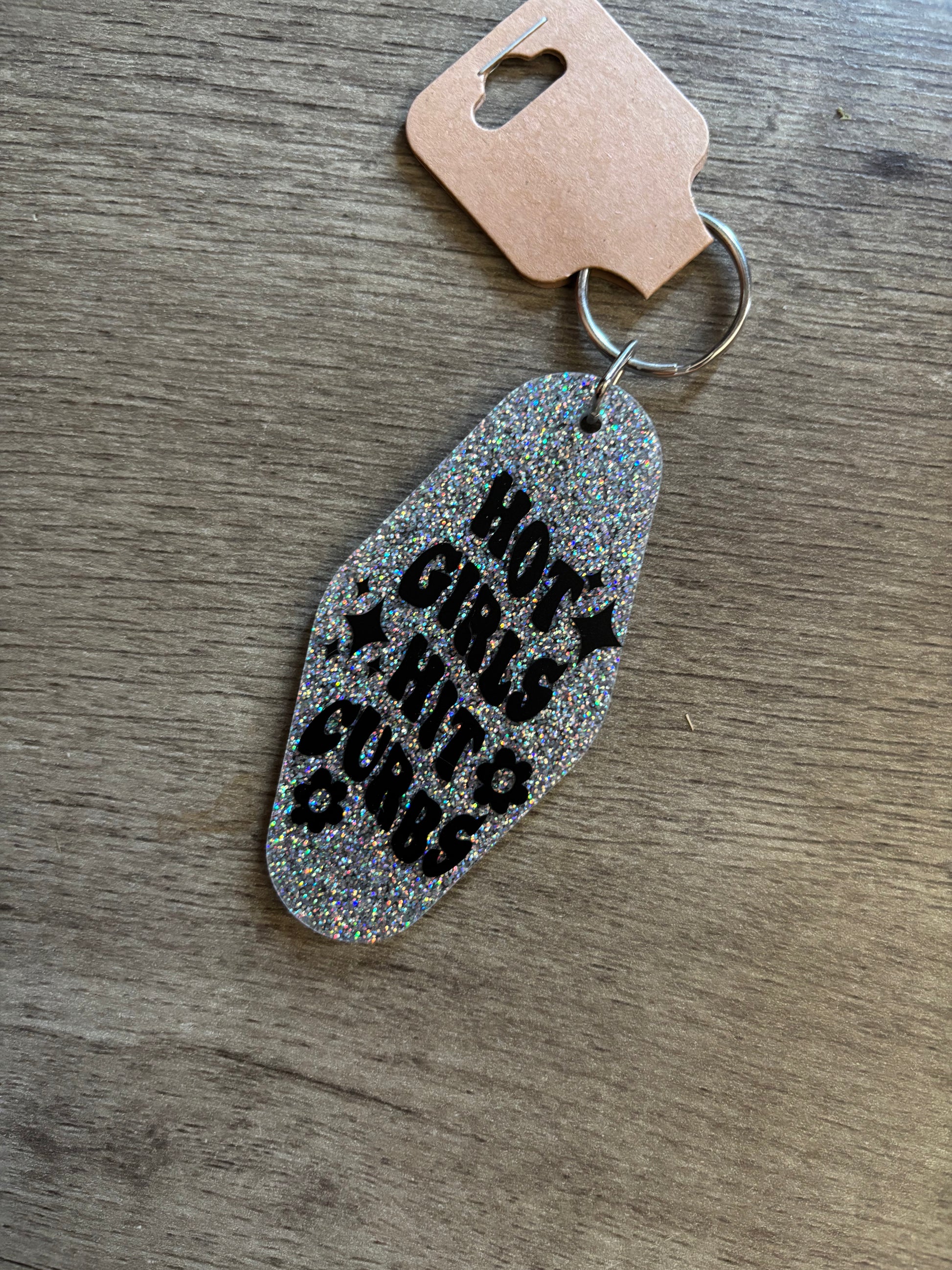 Hot Girl Hit Curb Keychain