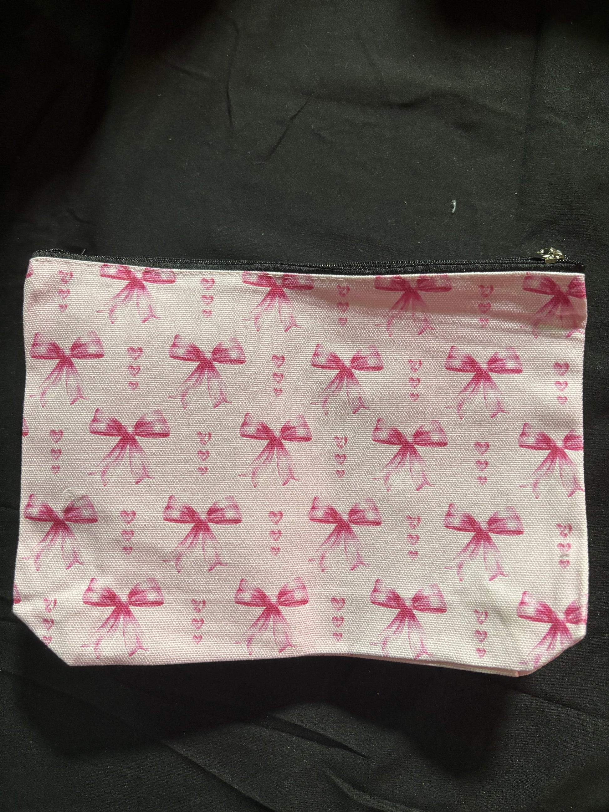 Cute Pink Bows Pencil Bag