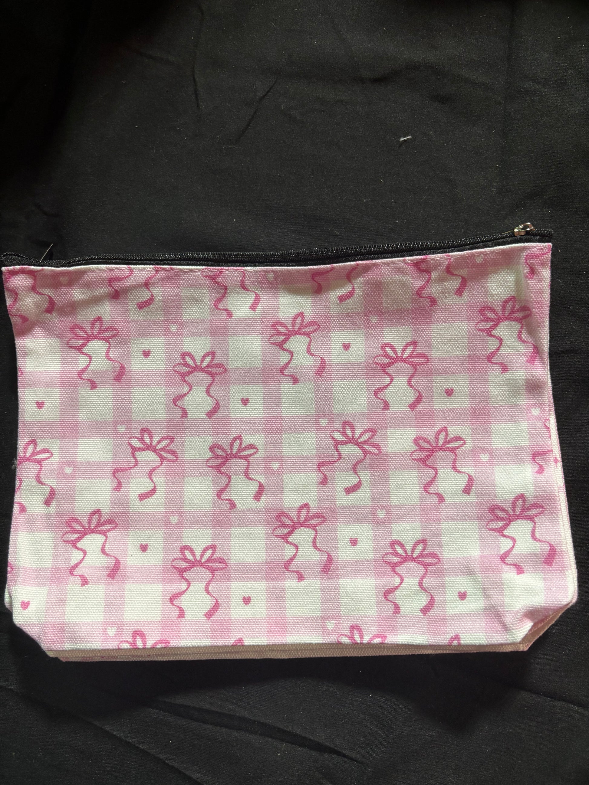 Cute Pink Bows Pencil Bag