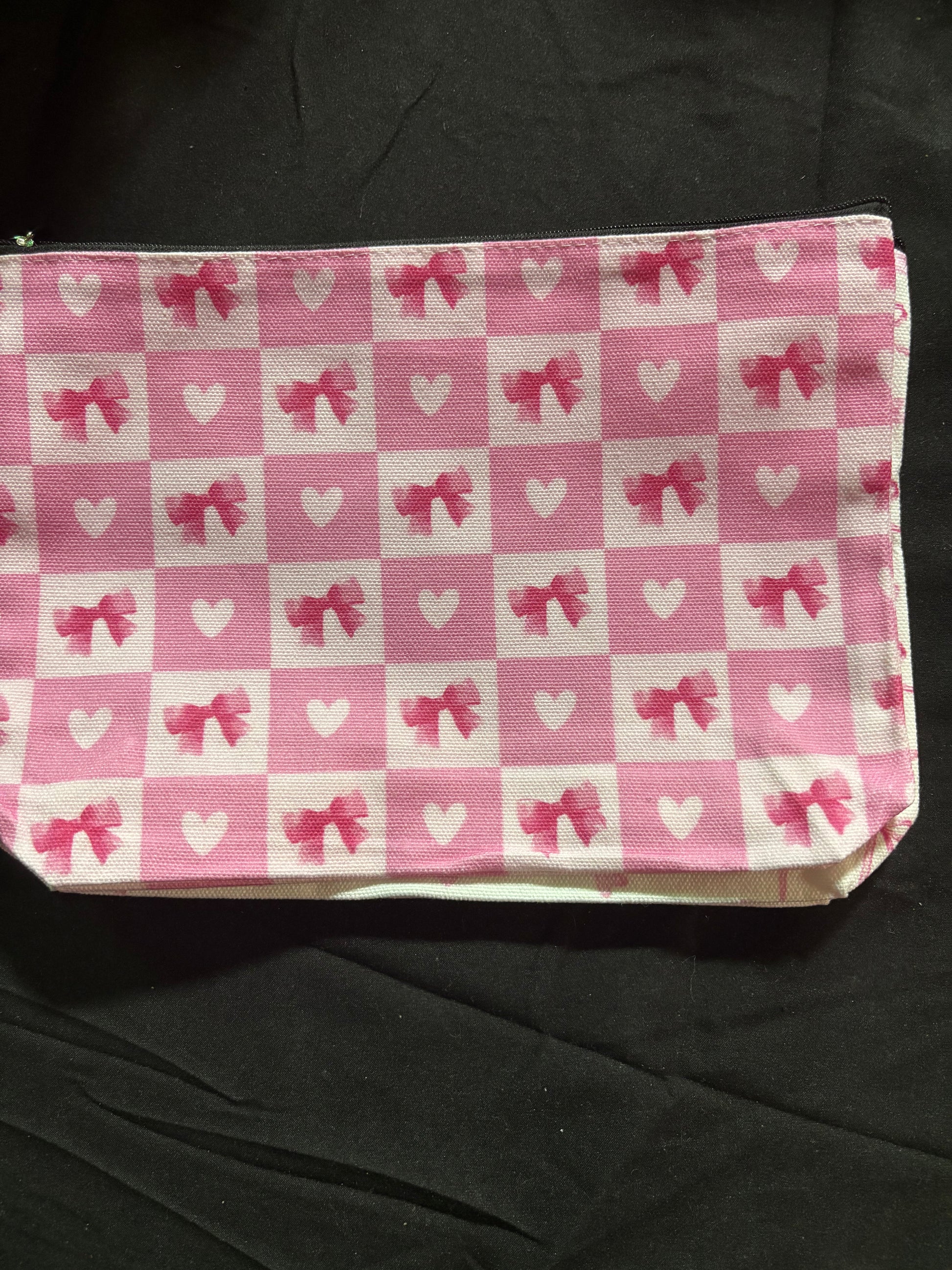 Cute Pink Bows Pencil Bag