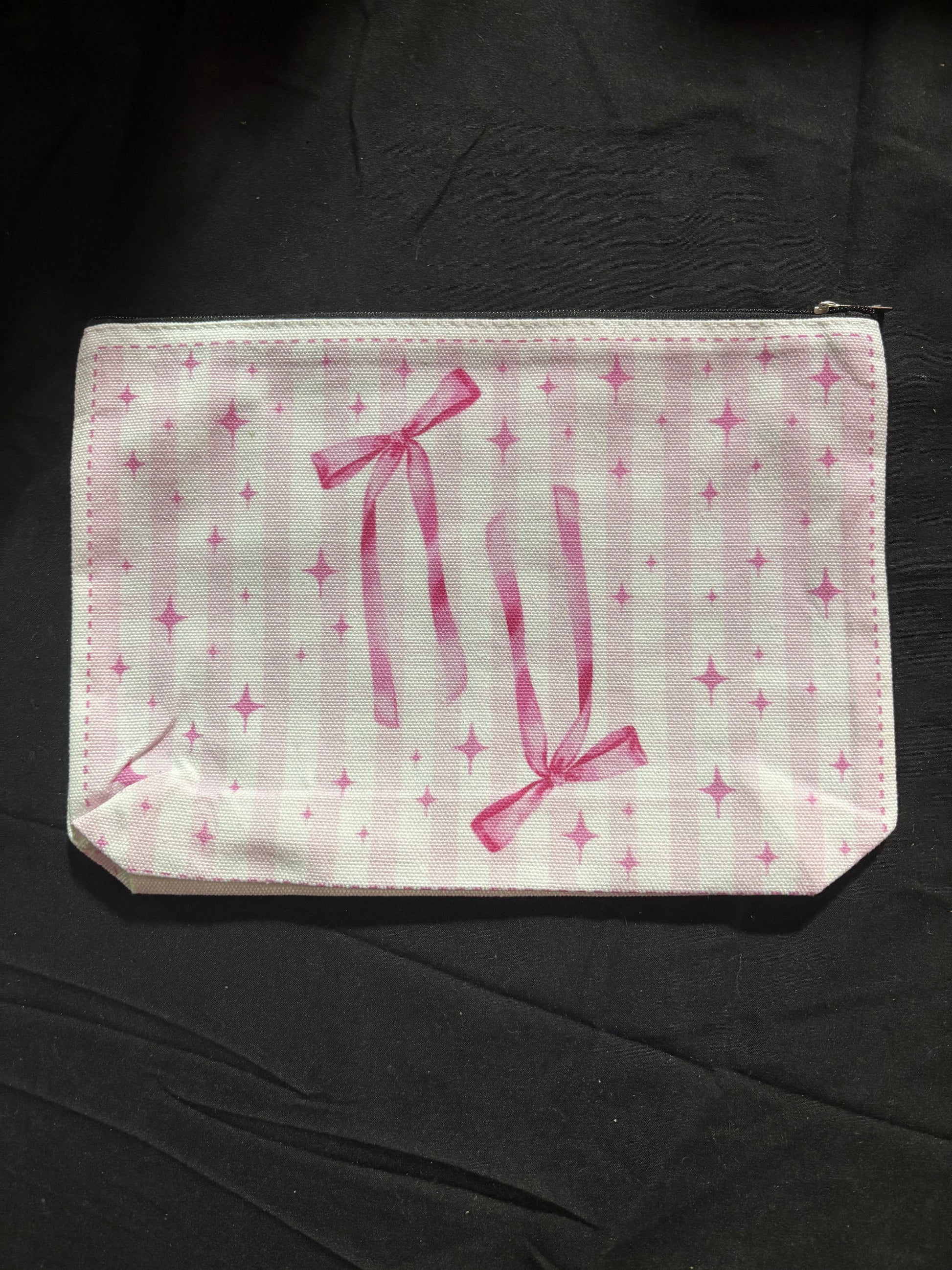 Cute Pink Bows Pencil Bag