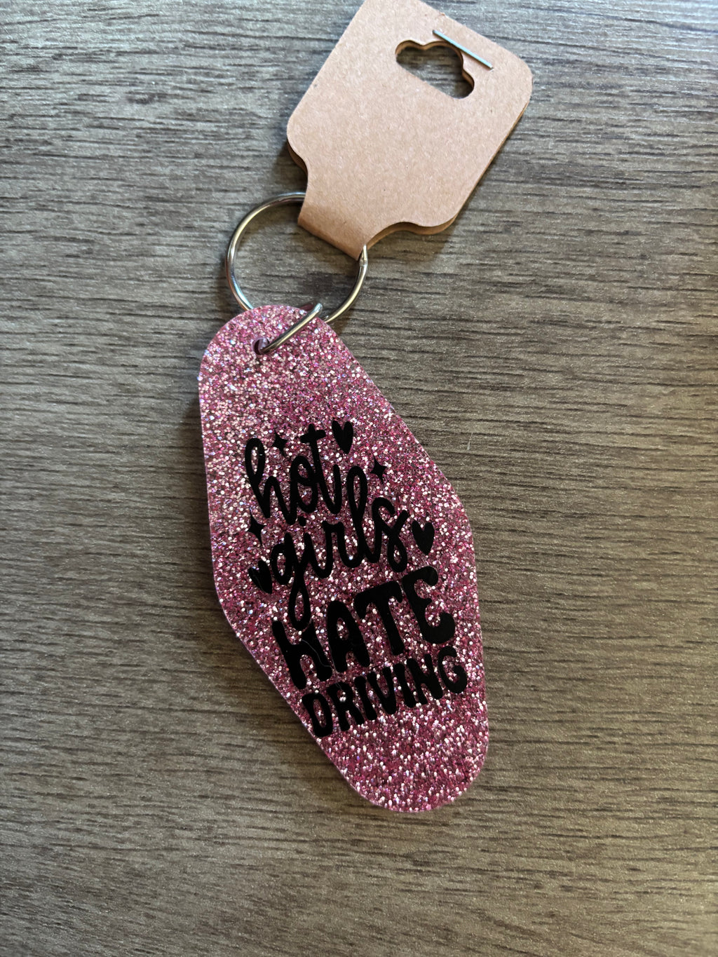 Hot Girl Hate Driving Keychain
